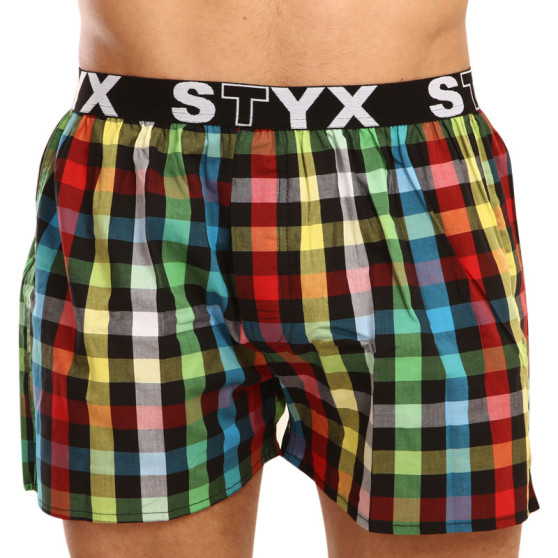 Boxer da uomo Styx sport elastico multicolore (B907)