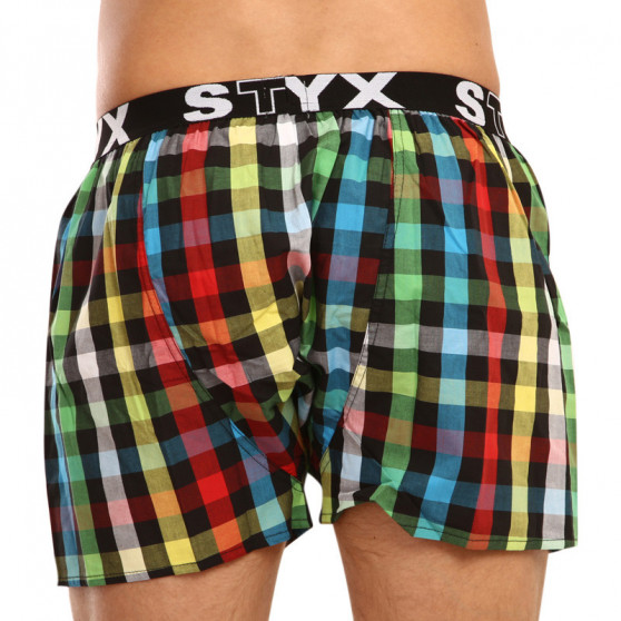 Boxer da uomo Styx sport elastico multicolore (B907)