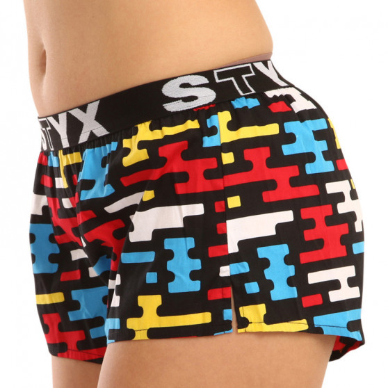 Boxer da donna Styx arte sport gomma piatta (T1154)