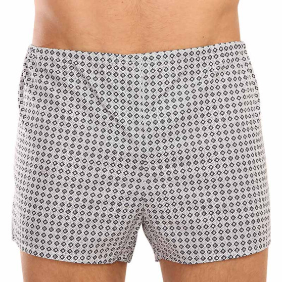 Boxer classici da uomo Foltýn motivo nero beige