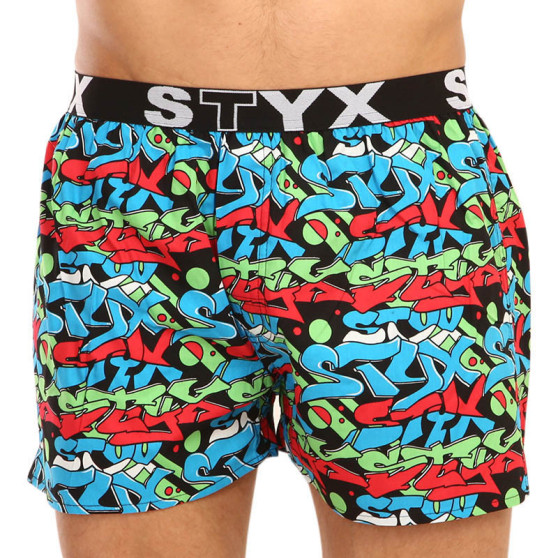 Boxer da uomo Styx arte sport gomma graffiti (B1255)