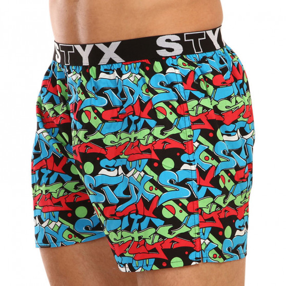 Boxer da uomo Styx arte sport gomma graffiti (B1255)