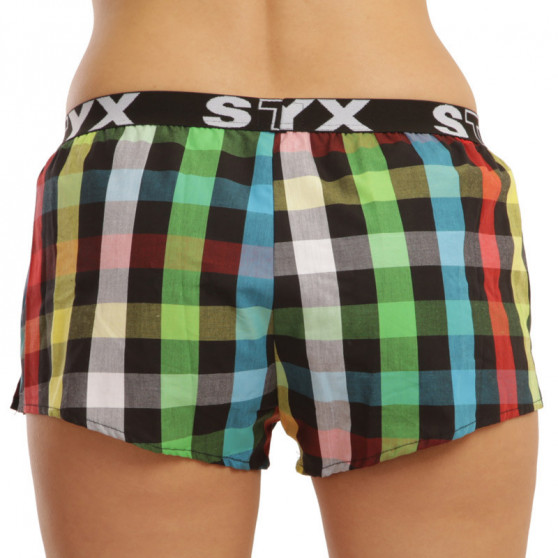 3PACK Boxer da donna Styx sport elastico multicolore (T8132628)