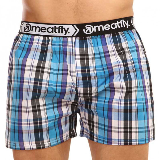 2PACK Boxer da uomo Meatfly multicolore (Bandit - Sea blue)