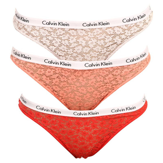 3PACK Mutandine brasiliane da donna Calvin Klein multicolore (QD3925E-W5F)