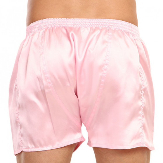 Boxer da uomo Styx classic rubber satin pink (C1160)