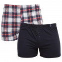 2PACK Boxer da uomo Molvy multicolore (KP-074-BBU)