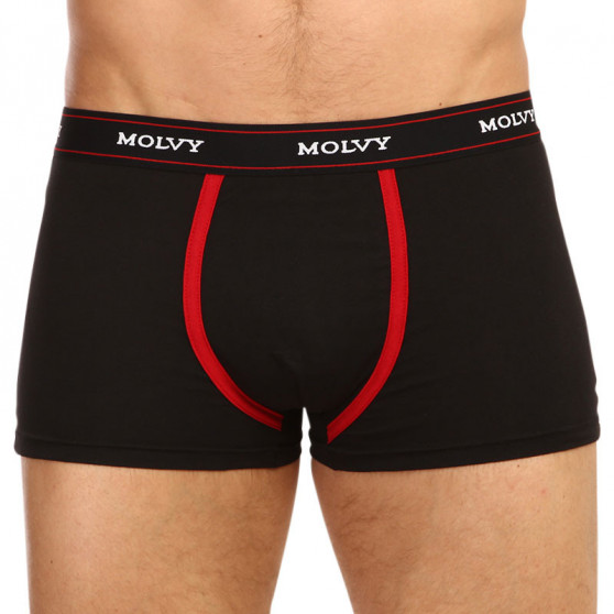 2PACK Boxer da uomo Molvy nero (KP-082-BEU)