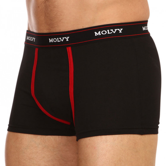 2PACK Boxer da uomo Molvy nero (KP-082-BEU)