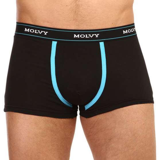 2PACK Boxer da uomo Molvy nero (KP-082-BEU)