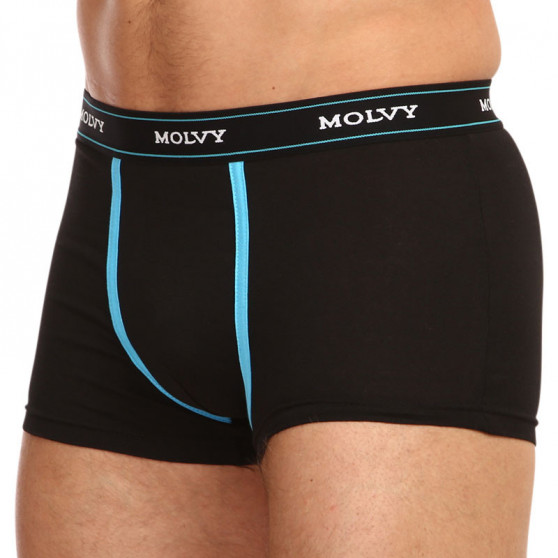 2PACK Boxer da uomo Molvy nero (KP-082-BEU)