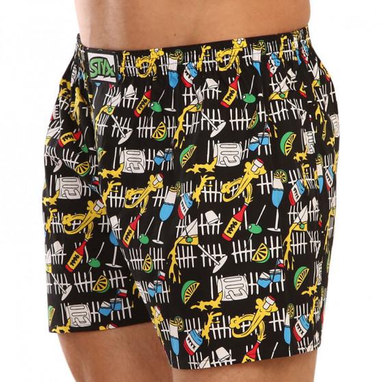 Senza confezione - Boxer da uomo Styx classic elasticizzati multicolore (A1251)