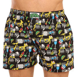 Senza confezione - Boxer da uomo Styx classic elasticizzati multicolore (A1251)