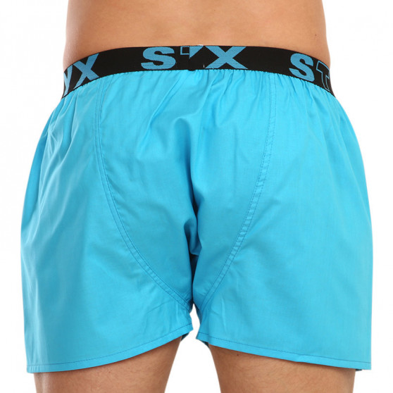 Boxer da uomo Styx sportivi elasticizzati blu chiaro (B969)