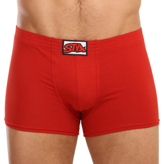 Boxer da uomo Styx classico elastico rosso (Q1064)