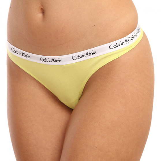 3PACK perizoma donna Calvin Klein oversize multicolore (QD3800E-13X)