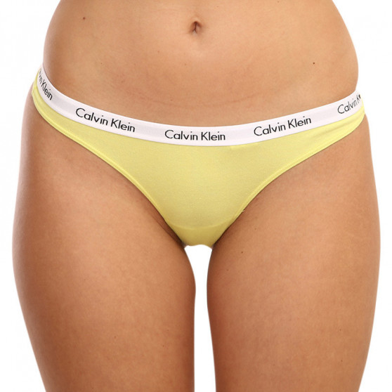 3PACK perizoma donna Calvin Klein oversize multicolore (QD3800E-13X)