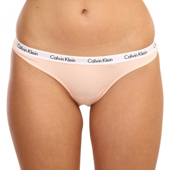 3PACK perizoma donna Calvin Klein oversize multicolore (QD3800E-13X)