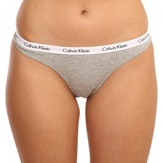 3PACK perizoma donna Calvin Klein oversize multicolore (QD3800E-13X)