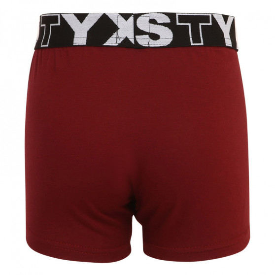 Boxer da bambino Styx sport gomma bordeaux (GJ1060)