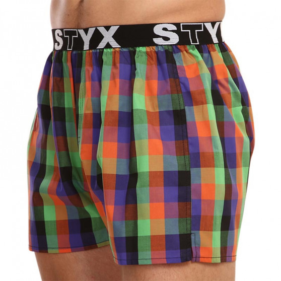 Boxer da uomo Styx sport elastico multicolore (B912)