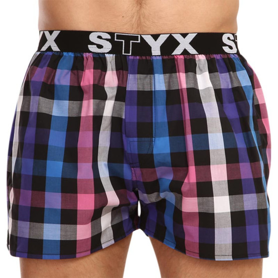 Boxer da uomo Styx sport elastico multicolore (B917)