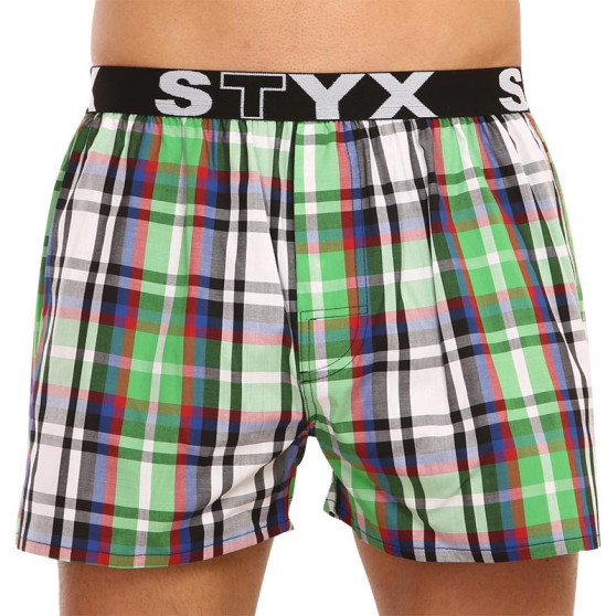 Boxer da uomo Styx sport elastico multicolore (B838)