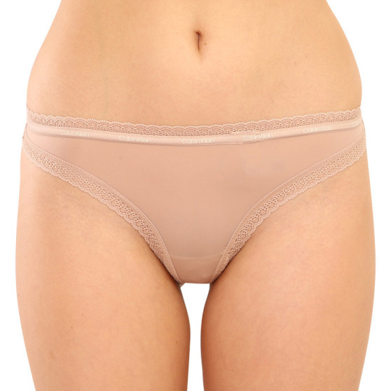 Perizoma donna Calvin Klein beige (QD3763E-7NS)