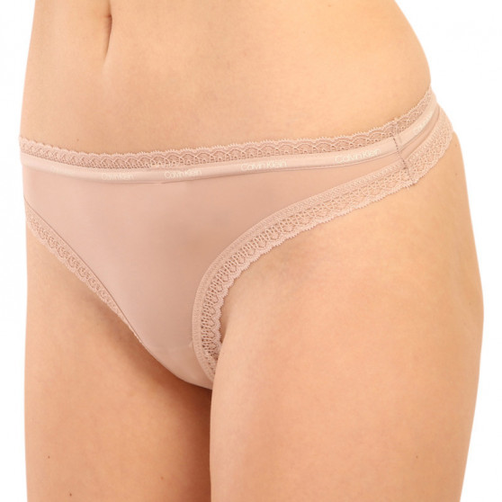 Perizoma donna Calvin Klein beige (QD3763E-7NS)