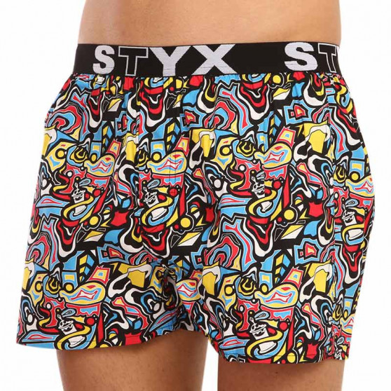 Boxer da uomo Styx arte sport gomma schizzo (B1254)