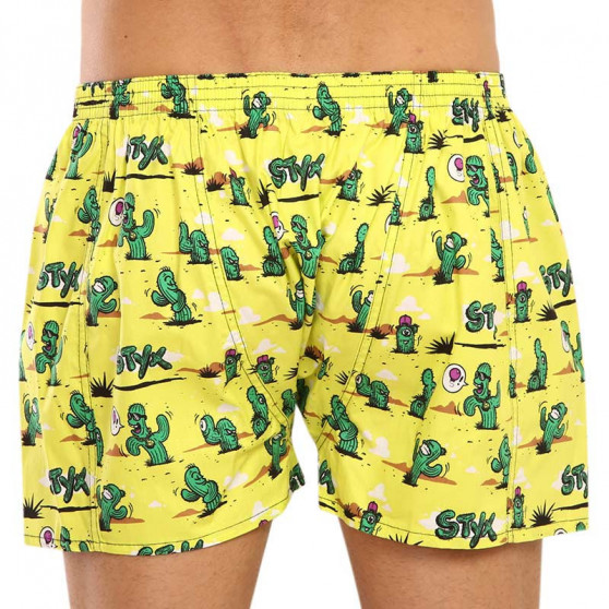 Boxer da uomo Styx art classic rubber oversized cactus (E1351)