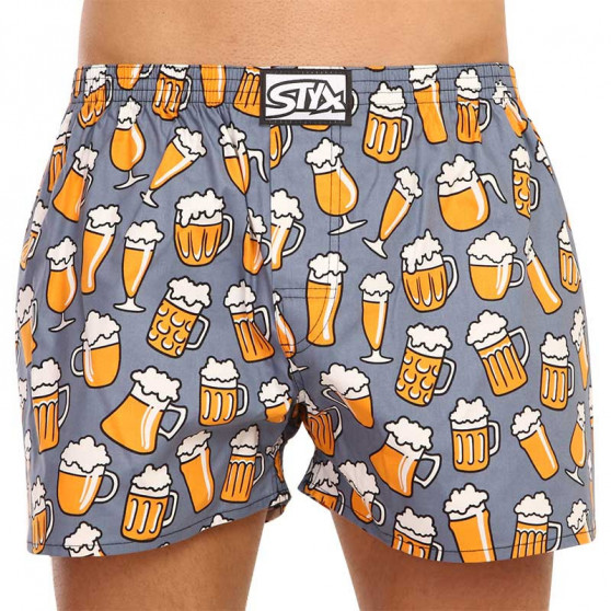 Boxer da uomo art classic rubber e calzini Styx beer (AH1357)