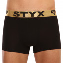 Boxer da uomo Styx / KTV sport elastico nero - elastico oro (GTZ960)