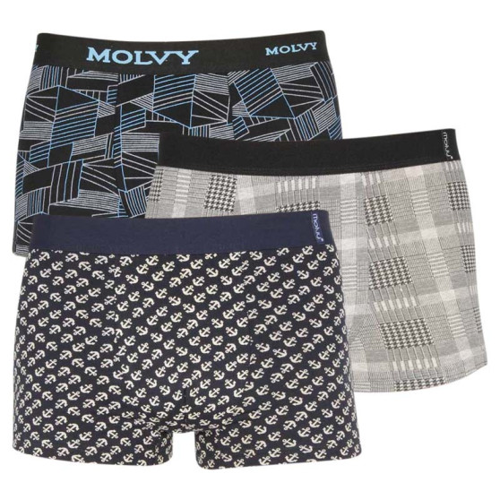 3PACK boxer uomo Molvy multicolore (MP-10272833-BEU)