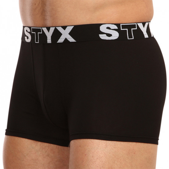 3PACK boxer uomo Styx sport elastico nero (G9606060)