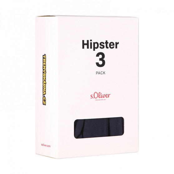 3PACK boxer uomo S.Oliver blu scuro (JH-34H-18617715)