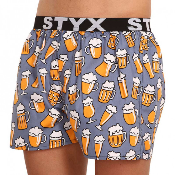 Boxer da uomo Styx arte sport gomma birra (B1357)