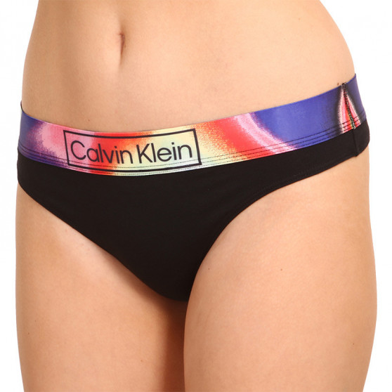 Perizoma da donna Calvin Klein nero (QF6857E-UB1)