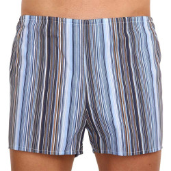 Boxer classici da uomo Foltýn blu a righe extra oversize