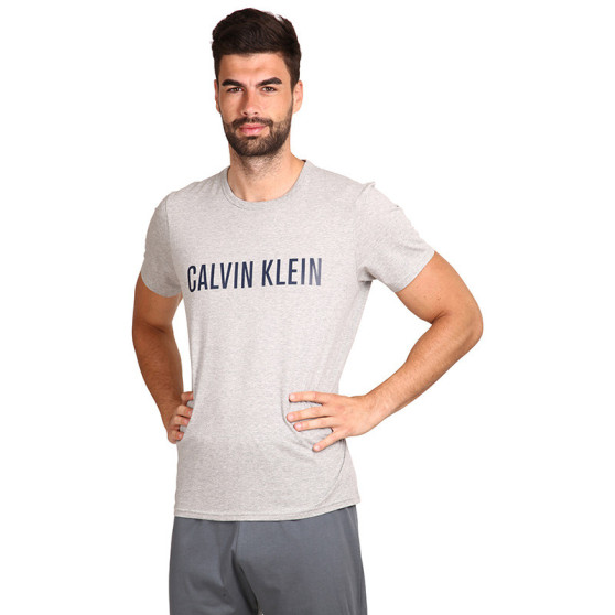 T-shirt da uomo Calvin Klein grigio (NM1959E-1NN)