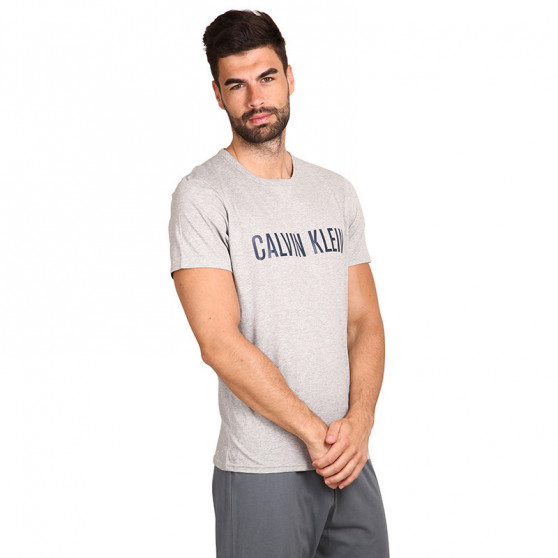 T-shirt da uomo Calvin Klein grigio (NM1959E-1NN)