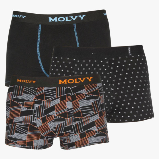 3PACK boxer uomo Molvy multicolore (MP-10262934-BEU)