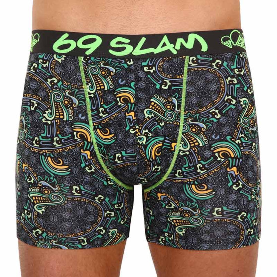 Boxer da uomo 69SLAM fit bambù maya dragon (MPBMDG-BB)