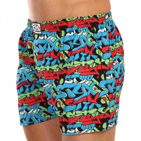 Senza confezione - Boxer da uomo Styx classic elasticizzati multicolore (A1255)