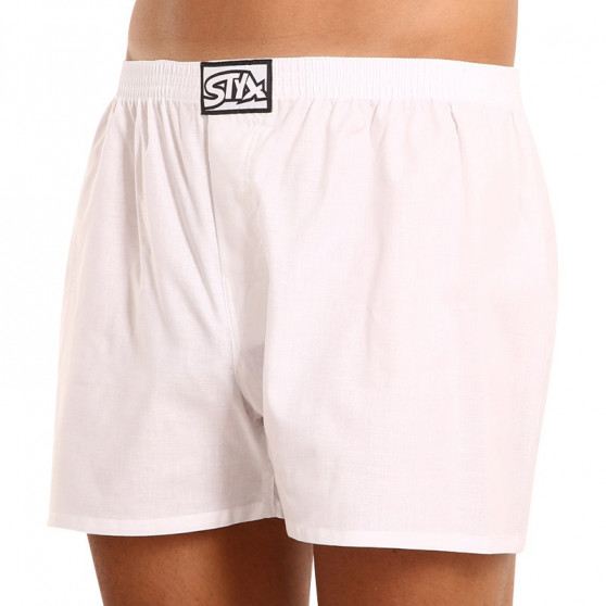 Boxer da uomo Styx classic elastic white (A1061)