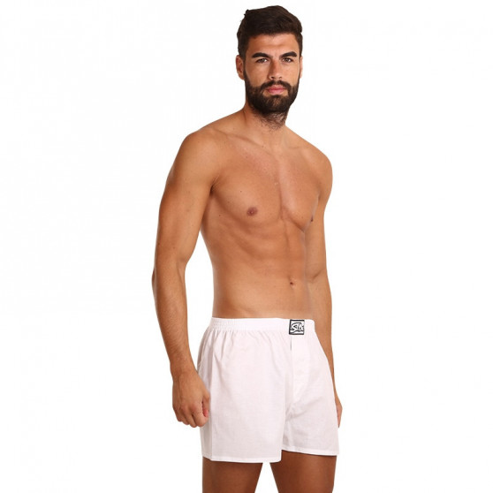 Boxer da uomo Styx classic elastic white (A1061)