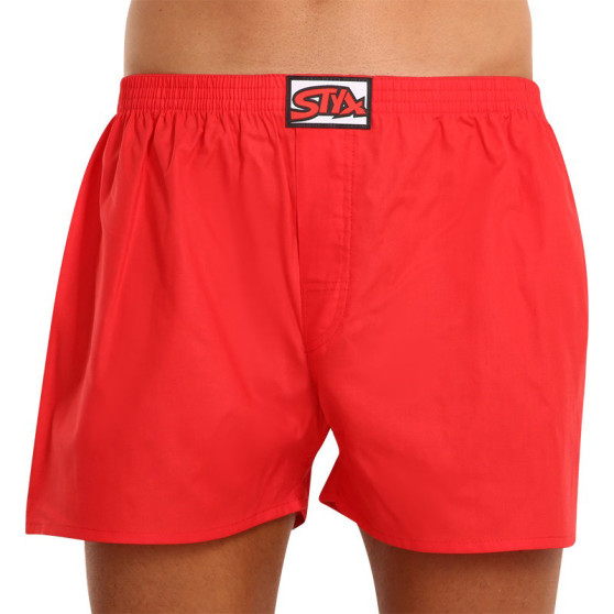 Boxer da uomo Styx classic elastic red (A1064)