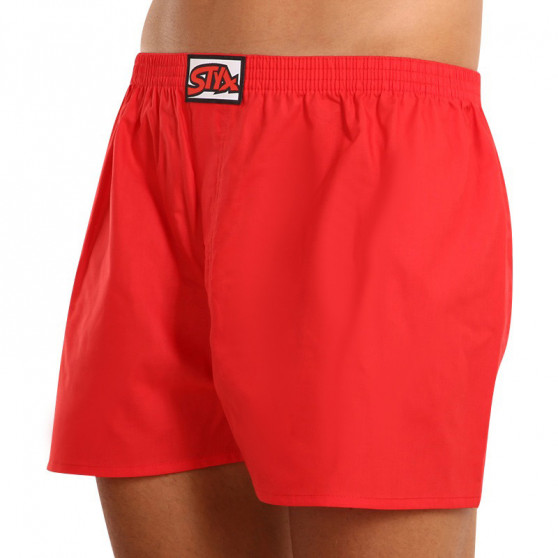 Boxer da uomo Styx classic elastic red (A1064)