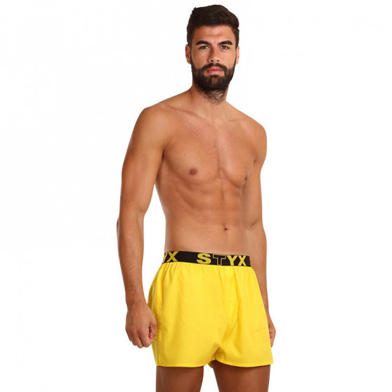 Boxer da uomo Styx sport elastico giallo (B1068)