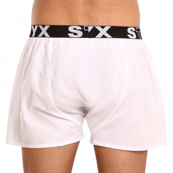 Boxer da uomo Styx sport elastico bianco (B1061)